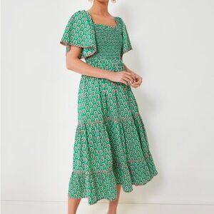 PINK CITY PRINTS Exclusive for Tuckernuck Jaipur Daisy Lolita Dress Size Medium